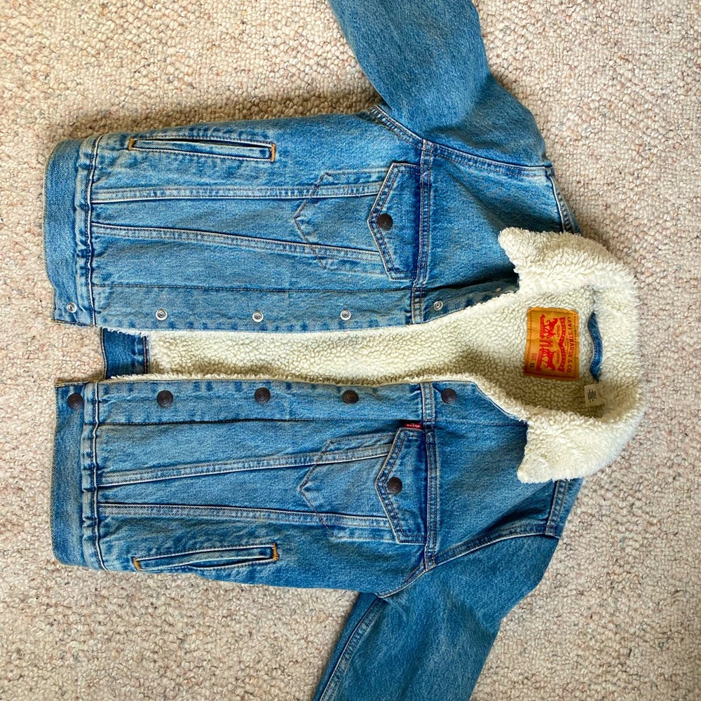 Levi Strauss Sherpa denim jean jacket